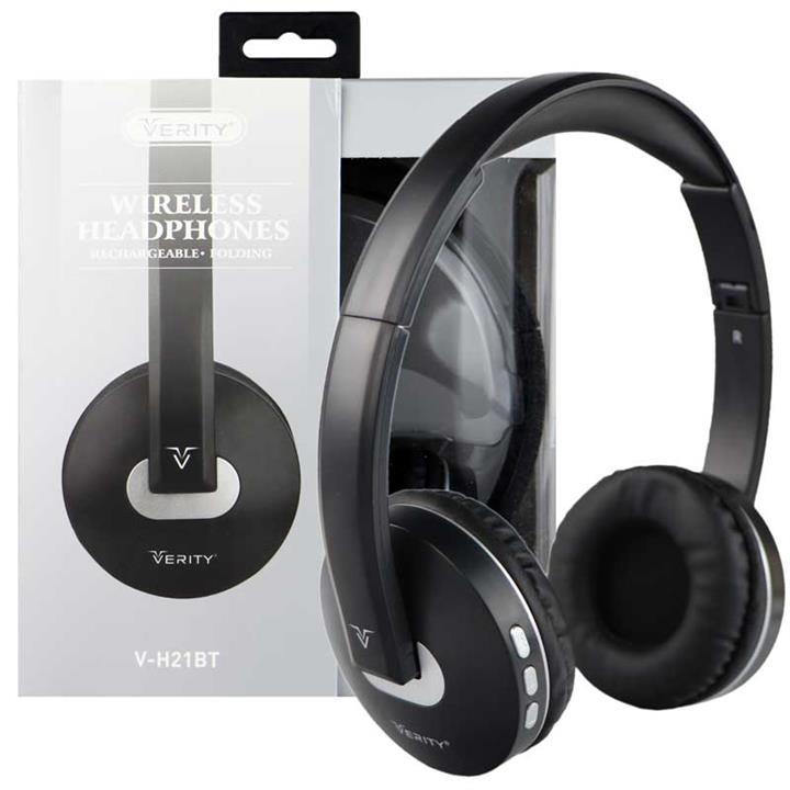 هدفون بلوتوثی Verity V-H21BT مشکی Verity V-H21BT Wireless headphone